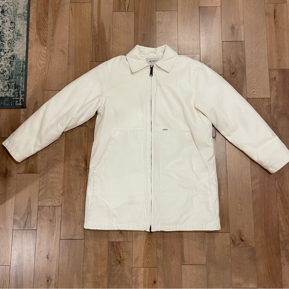 Carhartt WIP White Brooke Coat - Picture 3 of 7